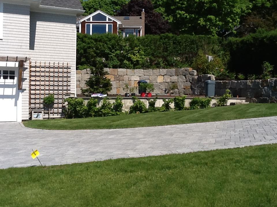stone driveway