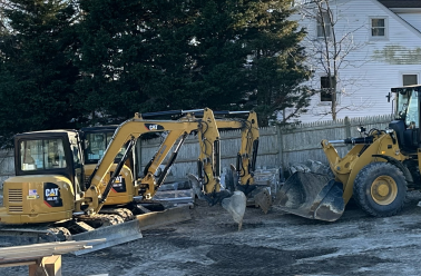 Fleet of excavators